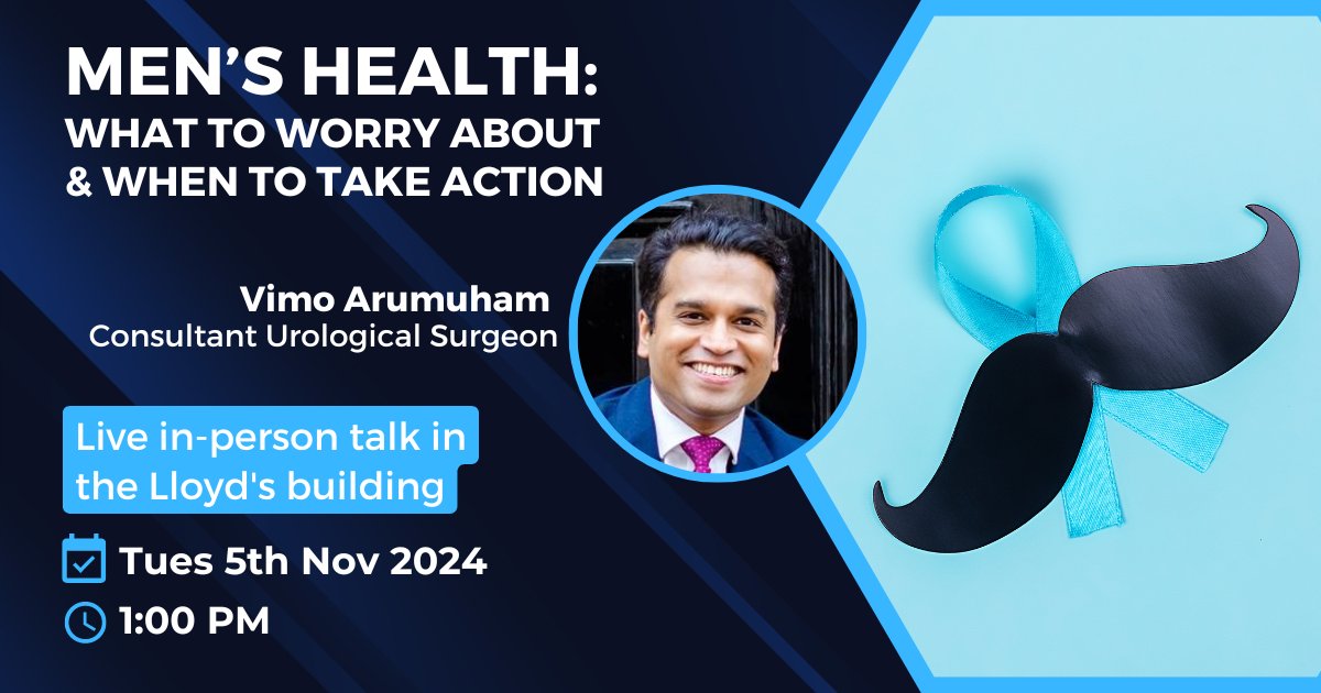 Lunchtime talk - Mens Health with Vimo Arumuham 2024