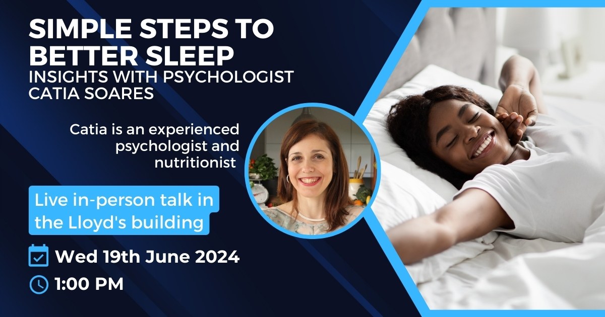 LWC talk header - Simple Steps To Better Sleep